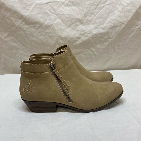 Sam Edelman Petty Packer Putty Leather Ankle Boots Size 5 - Picture 2 of 13